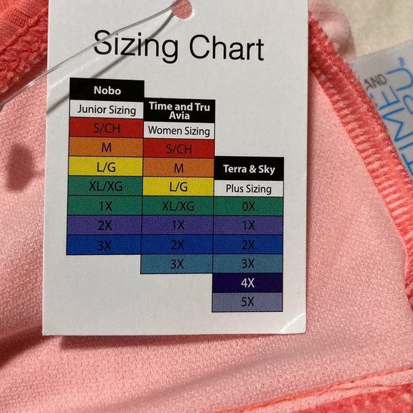 Time and Tru Orange Swim Top - Picture 5 of 8